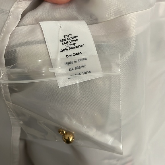 NWT Talbots Linen and Cotton Butterfly Pattern Sleeveless Dress - Picture 6 of 7